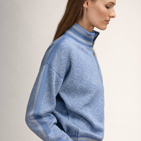 Dale Of Norway DALARNA Merino-Strickjacke Damen | Metal - Blue Shadow | Studio | DALE-85901-D00-05