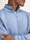 Dale Of Norway DALARNA Merino-Strickjacke Herren | Metal - Blue Shadow | Detail | DALE-85911-D00-06
