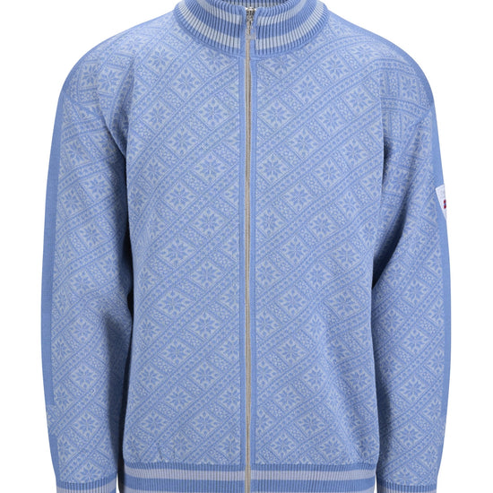 Dale Of Norway DALARNA Merino-Strickjacke Herren | Metal - Blue Shadow | Packshot | DALE-85911-D00-08