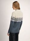 Dale Of Norway MORITZ Merino-Strickjacke Damen | Steel - Offwhite - Navy | Studio | DALE-85941-C04-01