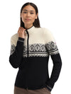 Dale Of Norway MORITZ Merino-Strickjacke Damen | Black - Offwhite - Dark Charcoal | Studio | DALE-85941-K00-00
