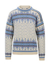Dale Of Norway ALBERTVILLE Wollpullover Herren | Offwhite - Blue Shadow | Packshot | DALE-96351-A00-05