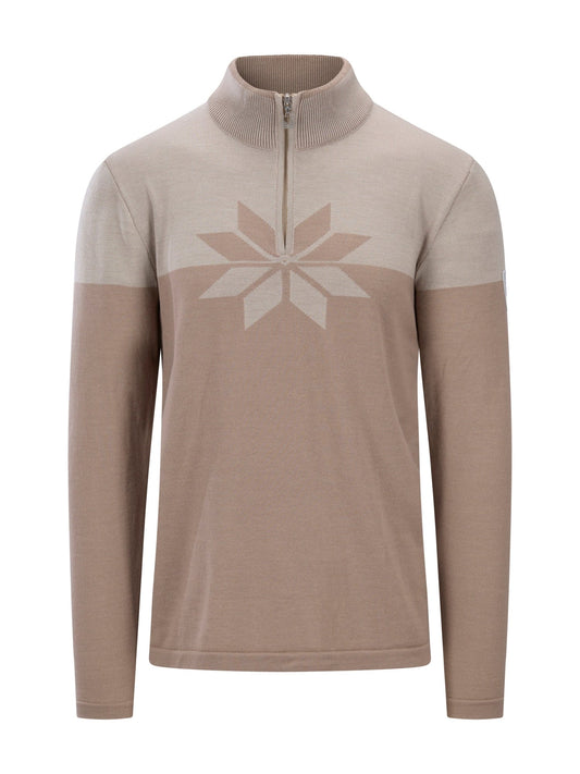 Dale Of Norway BREIDABLIKK Merino-Pullover Herren | Brown - Beige | Packshot | DALE-96431-P00-05