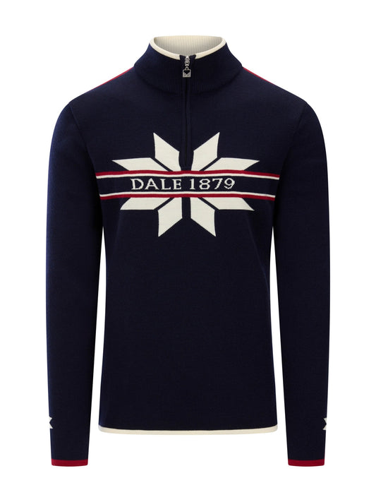 Dale Of Norway NÅLE Merino-Pullover Herren | Marine - Offwhite | Packshot | DALE-96471-C00-04