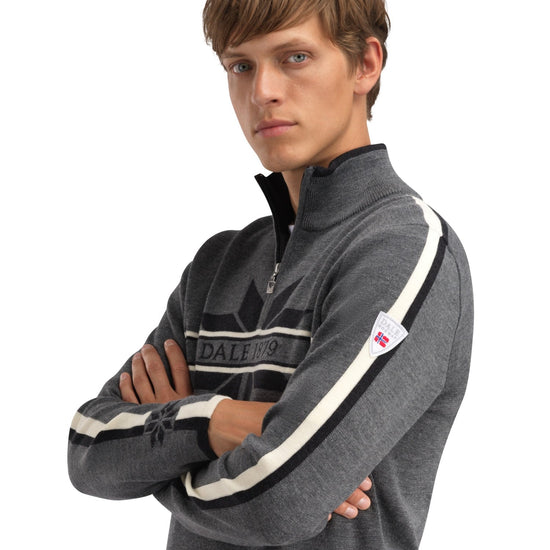 Dale Of Norway NÅLE Merino-Pullover Herren | Smoke - Dark Charcoal | Studio | DALE-96471-E00-01