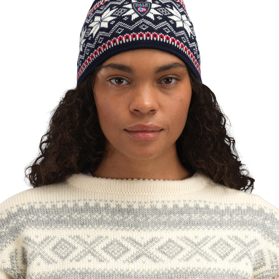 Dale of Norway GARMISCH Navy - Offwhite - Red Detail
