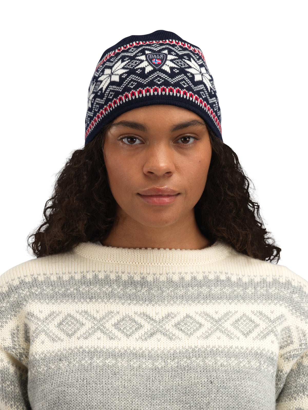 Dale of Norway GARMISCH Navy - Offwhite - Red Detail