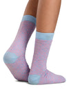 Calcetines Dale Of Norway BJORØY azul claro y rosa orquídea L - PeakStyle