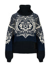 Dale Of Norway BLOMDALEN FEM SWEATER Blu Bianco sporco Nero XL - PeakStyle