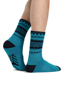 Dale Of Norway CORTINA SOCKS Turquoise Navy L - PeakStyle