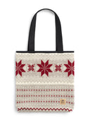 Dale Of Norway EGERSUND TOTEBAG Sabbia Bianco sporco Rosso Taglia unica - PeakStyle