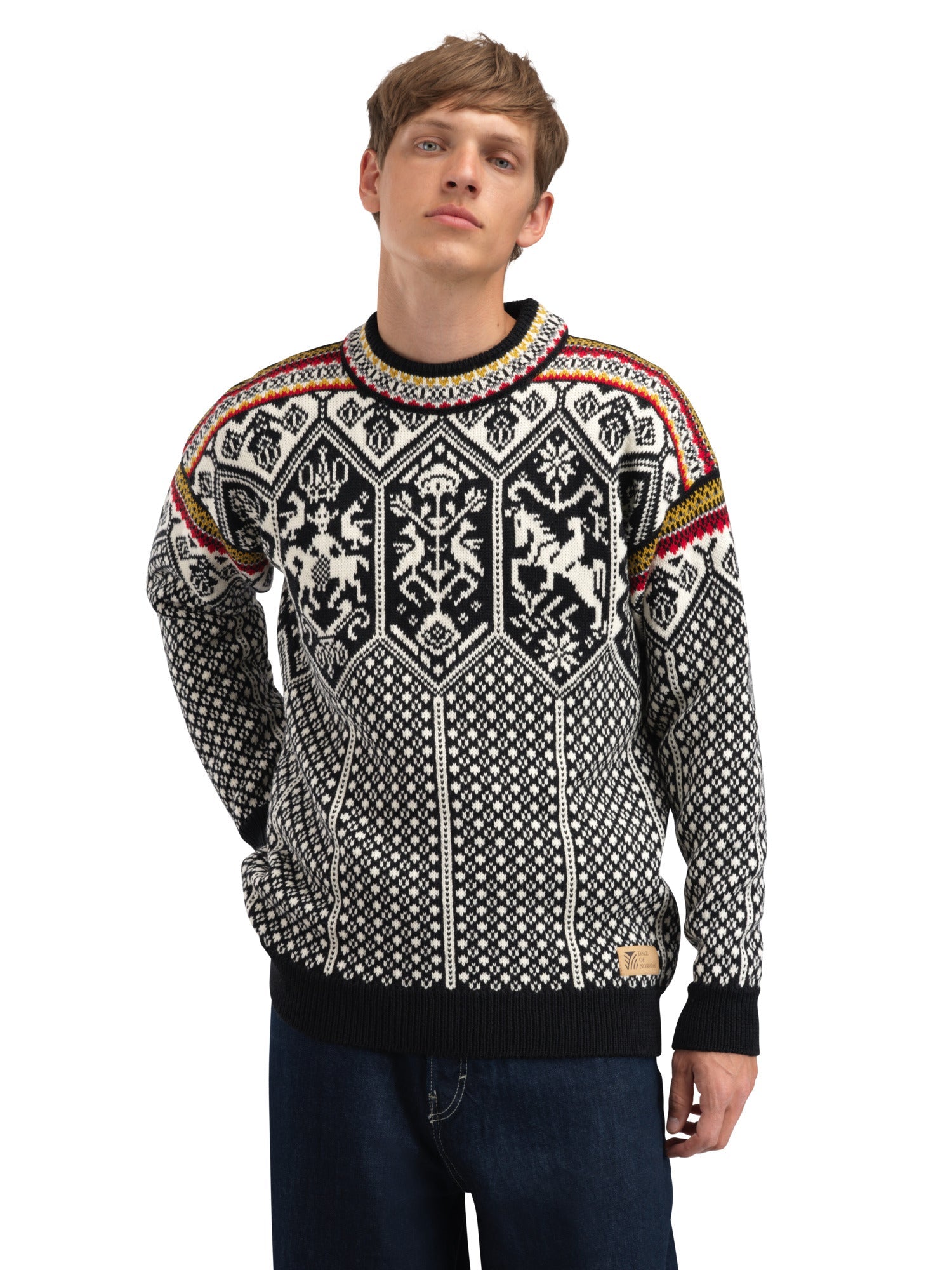 Dale Of Norway M 1994 MAGLIONE MASC Nero Senape Bianco sporco S - PeakStyle