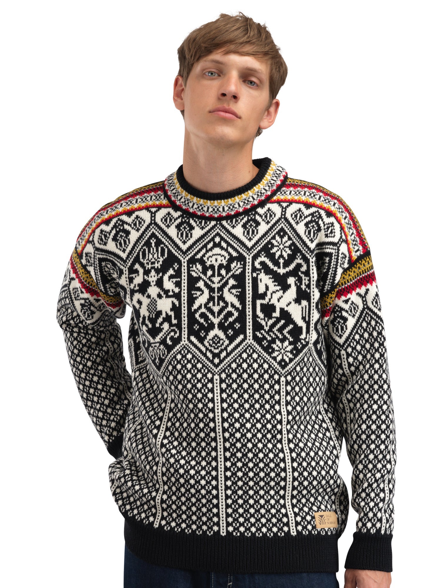 Dale Of Norway M 1994 MAGLIONE MASC Nero Senape Bianco sporco S - PeakStyle