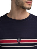 Dale Of Norway M AKSLA MASCULINE BASELAYER CREW NECK Navy Rosso OffWhite XXL - PeakStyle