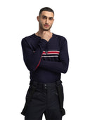 Dale Of Norway M AKSLA MASCULINE BASELAYER CREW NECK Navy Rosso OffWhite XXL - PeakStyle