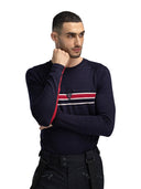 Dale Of Norway M AKSLA MASCULINE BASELAYER CREW NECK Navy Rosso OffWhite XXL - PeakStyle