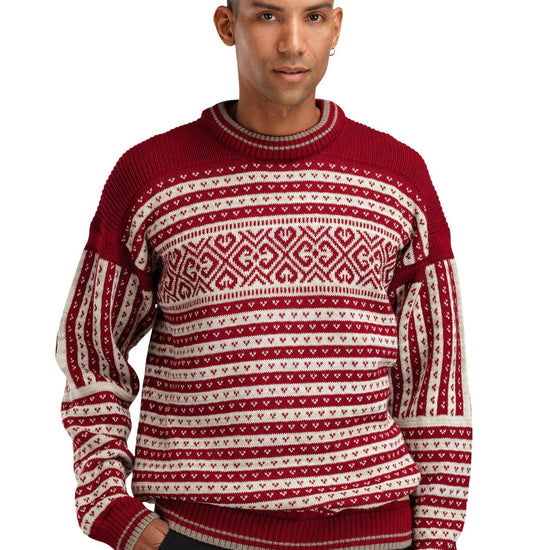Dale Of Norway M RAMBERG MASC SWEATER Redrose Mountainstone Sand mel XXL - PeakStyle