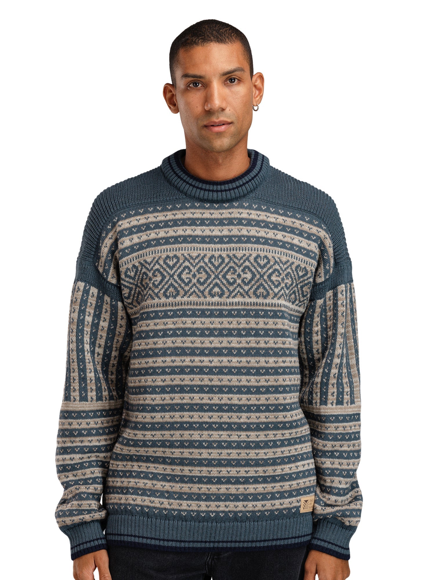 Dale Of Norway M RAMBERG MASC SWEATER Acero Marino Piedra de montaña Arena XXL - PeakStyle