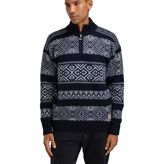 Dale Of Norway M RASLETIND MASC SWEATER Azul marino  Azul claro Mel. XXL - PeakStyle