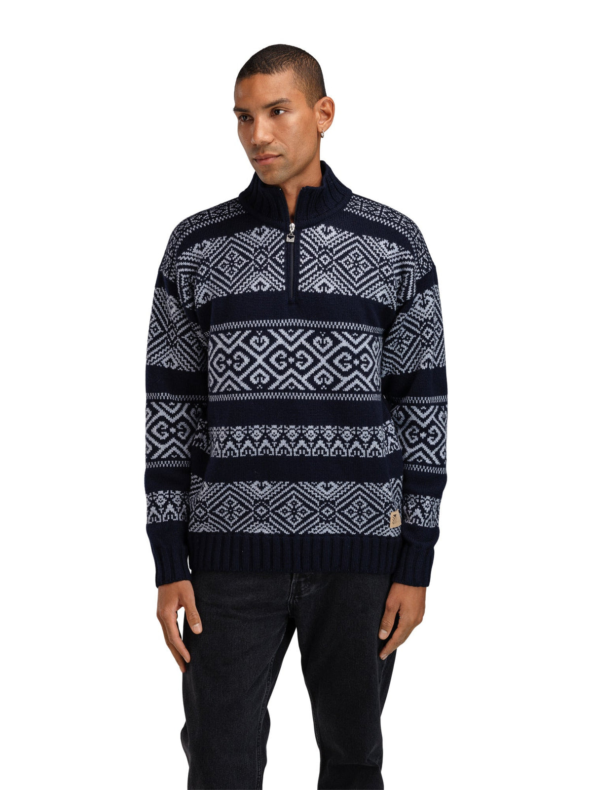 Dale Of Norway M RASLETIND MASC SWEATER Azul marino  Azul claro Mel. XXL - PeakStyle