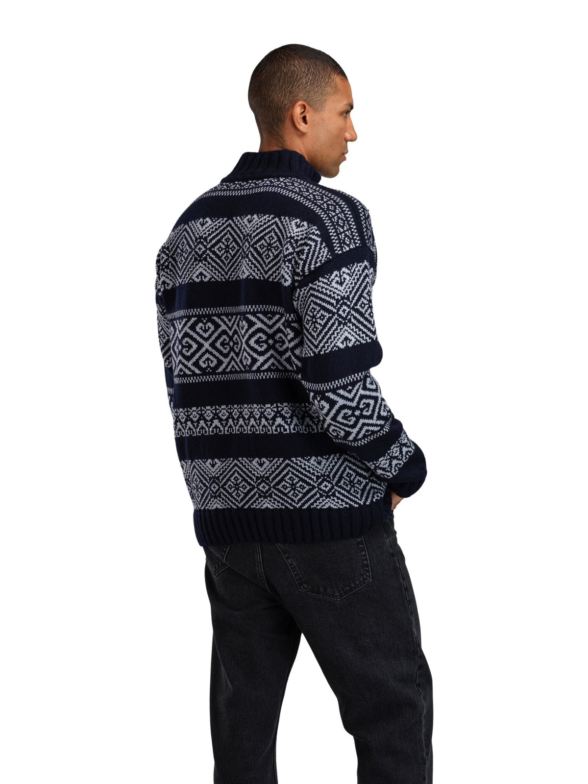 Dale Of Norway M RASLETIND MASC SWEATER Azul marino  Azul claro Mel. XXL - PeakStyle
