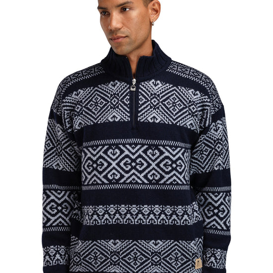Dale Of Norway M RASLETIND MASC SWEATER Azul marino  Azul claro Mel. XXL - PeakStyle