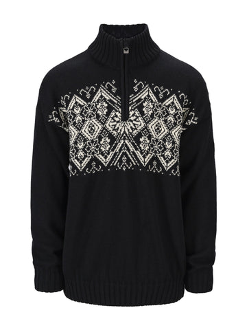 Dale Of Norway M ROSET MASC. WP SWEATER Nero Bianco sporco 3XL - PeakStyle