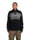 Dale Of Norway M ROSET MASC. WP SWEATER Nero Bianco sporco 3XL - PeakStyle