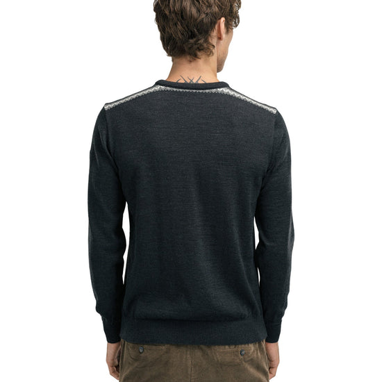 Dale Of Norway M STENBERG MASCULINE SWEATER Dark Charcoal Offwhite XXL - PeakStyle