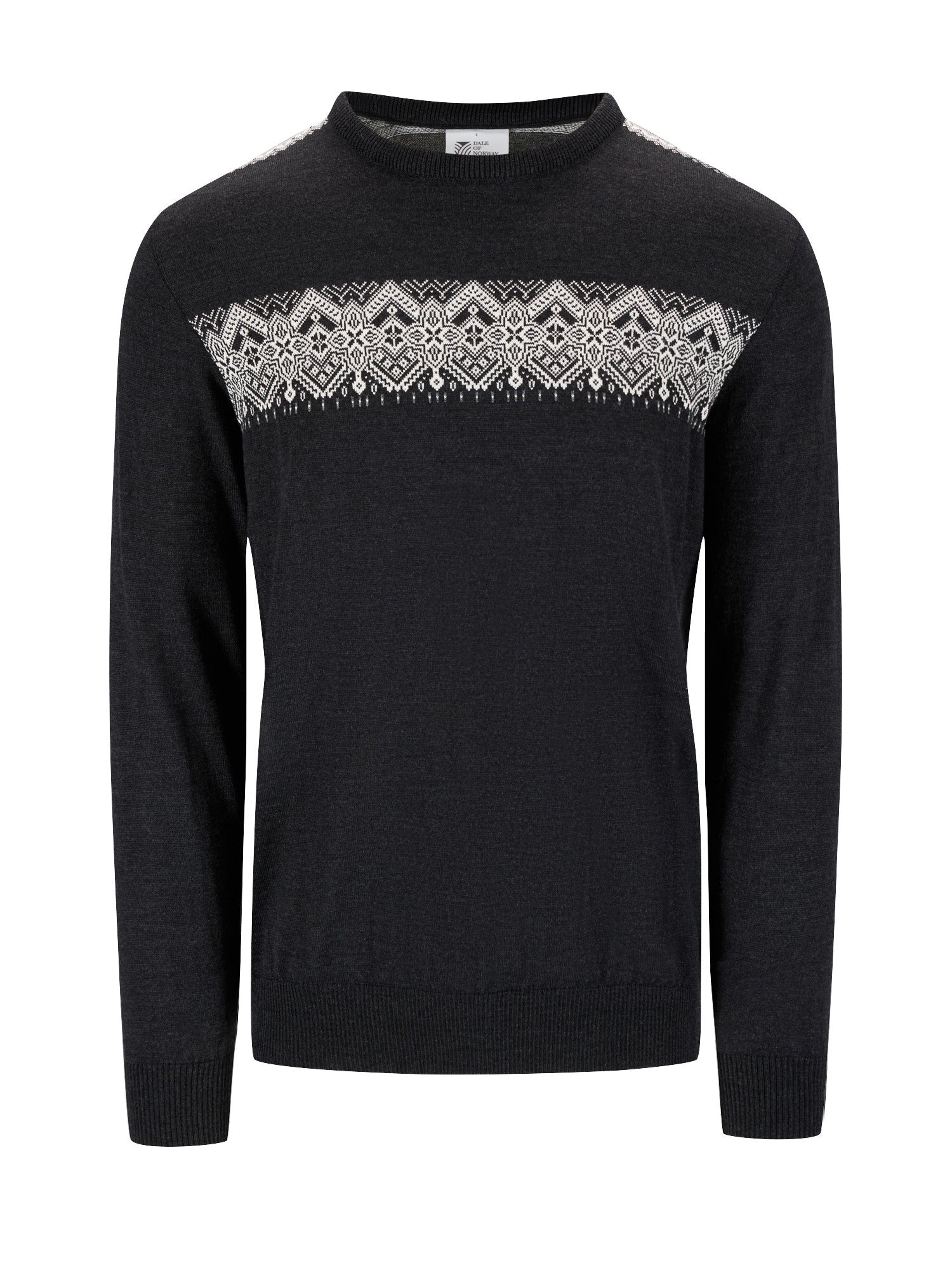 Dale Of Norway M STENBERG MASCULINE SWEATER Dark Charcoal Offwhite XXL - PeakStyle