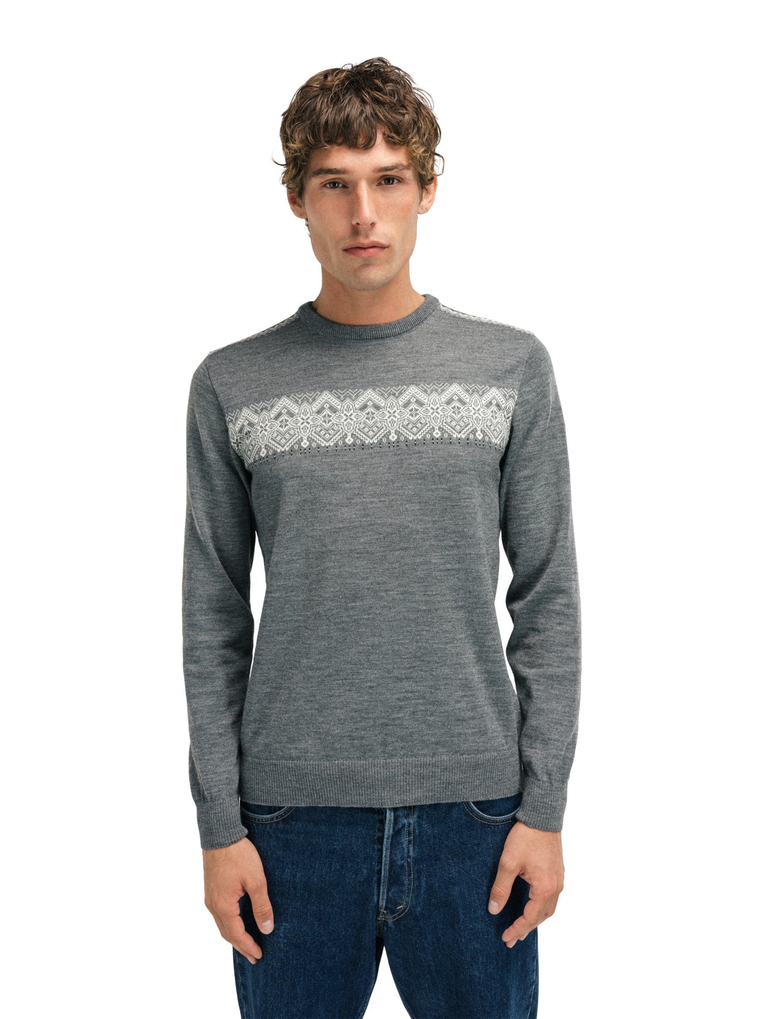 Jersey Dale Of Norway M STENBERG MASCULINE Smoke Offwhite Charcoal XXL - PeakStyle