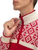 Dale Of Norway M TEAM NORWAY CORTINA MASC SWEATER Framboos Offwhite 3XL - PeakStyle