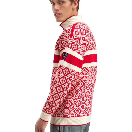 Jersey Dale Of Norway M TEAM NORWAY CORTINA MASC SWEATER Raspberry Offwhite 3XL - PeakStyle