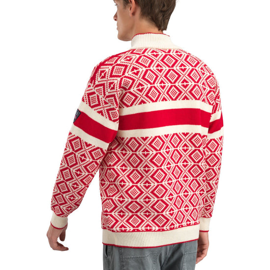 Jersey Dale Of Norway M TEAM NORWAY CORTINA MASC SWEATER Raspberry Offwhite 3XL - PeakStyle