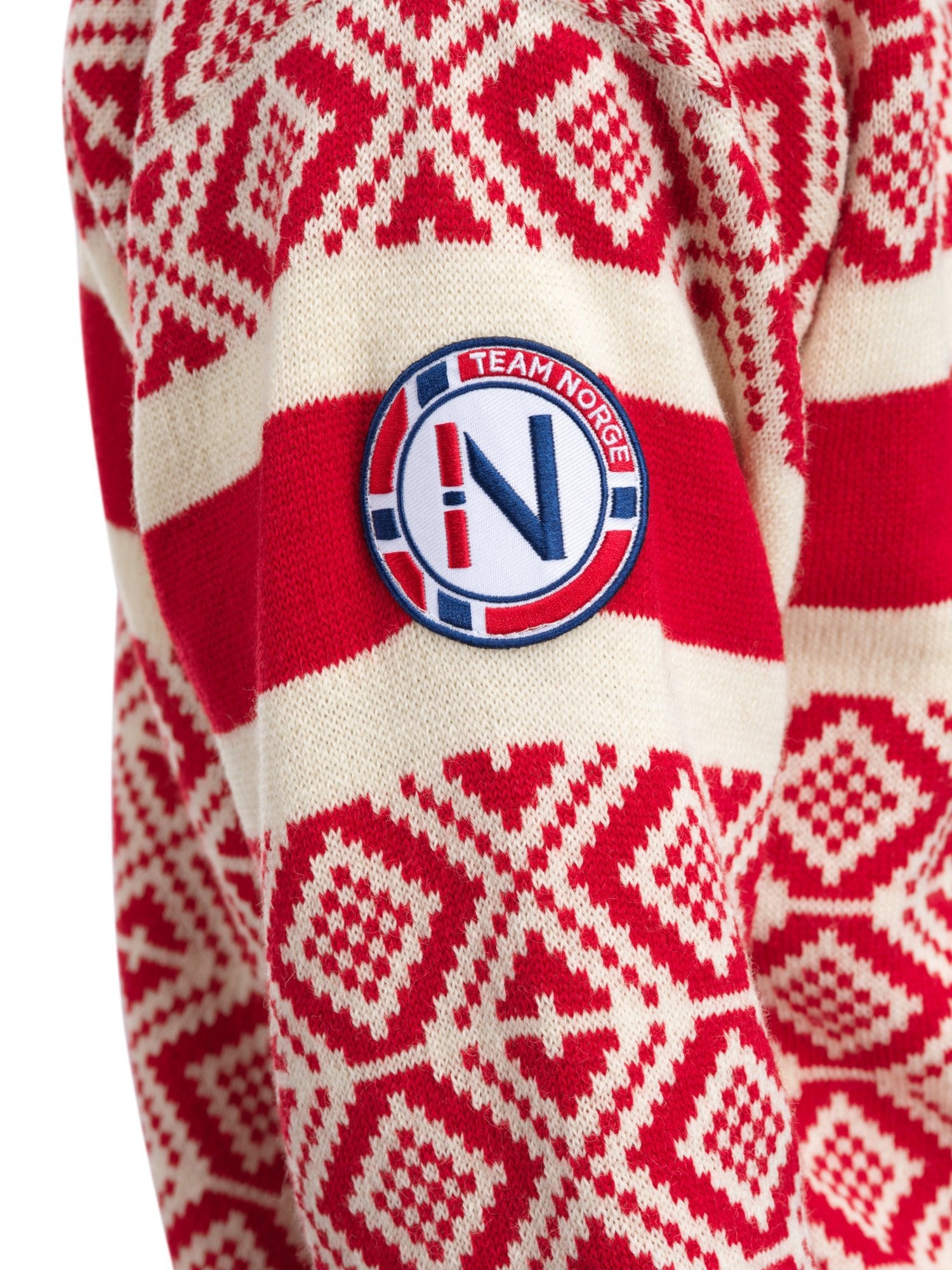 Jersey Dale Of Norway M TEAM NORWAY CORTINA MASC SWEATER Raspberry Offwhite 3XL - PeakStyle