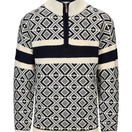 Dale Of Norway M TEAM NORWAY CORTINA MASC SWEATER Azul marino Blanco roto 3XL - PeakStyle