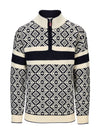 Dale Of Norway M TEAM NORWAY CORTINA MASC SWEATER Azul marino Blanco roto 3XL - PeakStyle