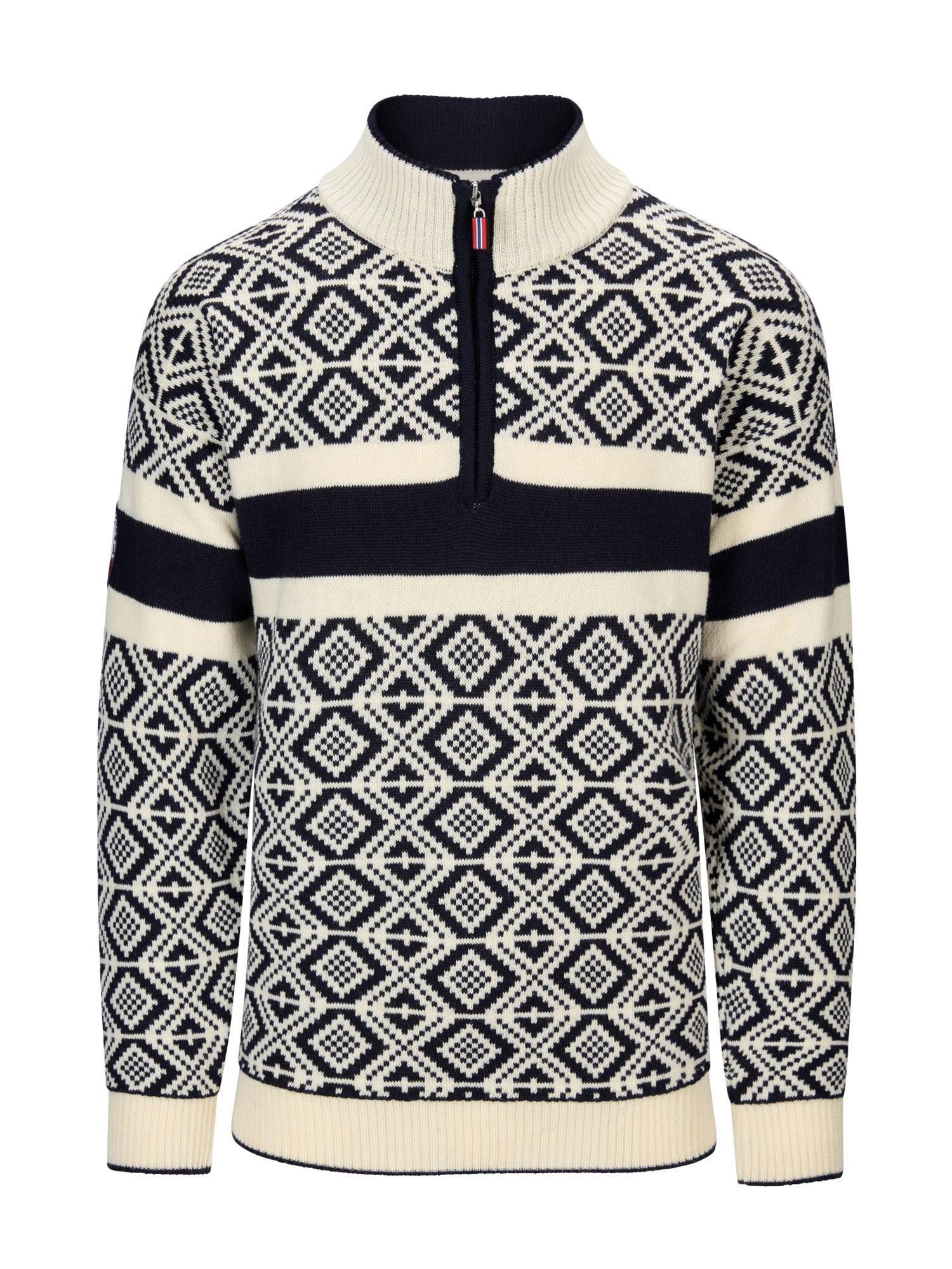 Dale Of Norway M TEAM NORWAY CORTINA MASC SWEATER Azul marino Blanco roto 3XL - PeakStyle