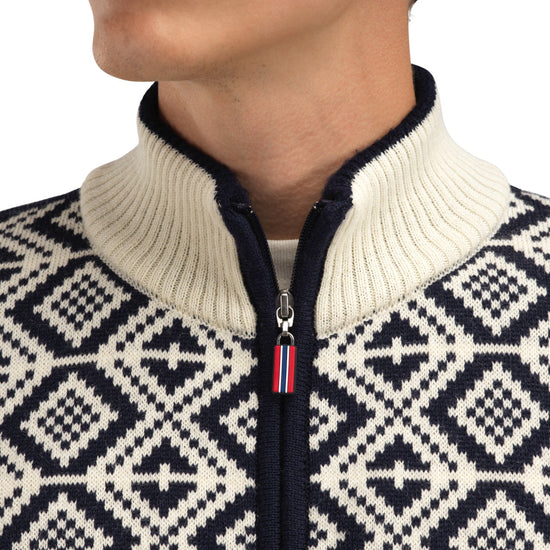 Dale Of Norway M TEAM NORWAY CORTINA MASC SWEATER Azul marino Blanco roto 3XL - PeakStyle