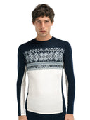Dale Of Norway M VAIL MASCULINE BASELAYER CREW NECK Offwhite Navy XXL - PeakStyle