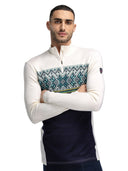 Dale Of Norway M VAIL MASCULINE BASELAYER HALF ZIP Navy Offwhite XXL - PeakStyle