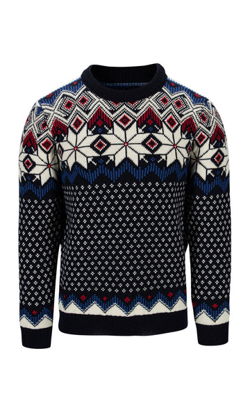 Dale Of Norway M VEGARD MASCULINE SWEATER Bleu marine Blanc cassé Ultramarine Rasb L - PeakStyle