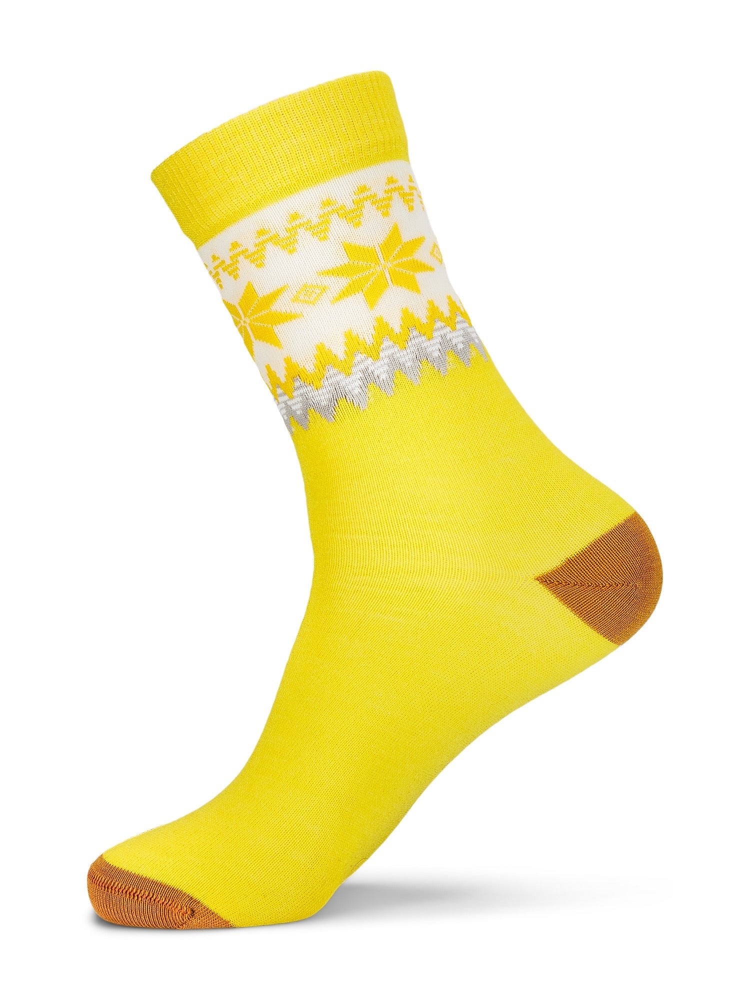 Calcetines Dale Of Norway MYKING Amarillo mostaza Blanco roto M - PeakStyle