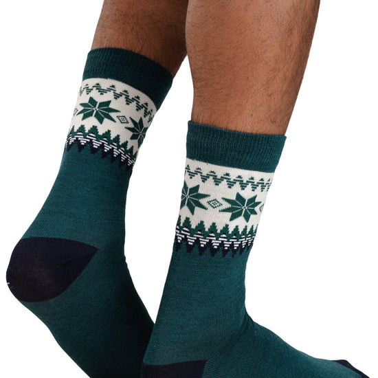 Calcetines Dale Of Norway MYKING Pine Green Offwhite S - PeakStyle