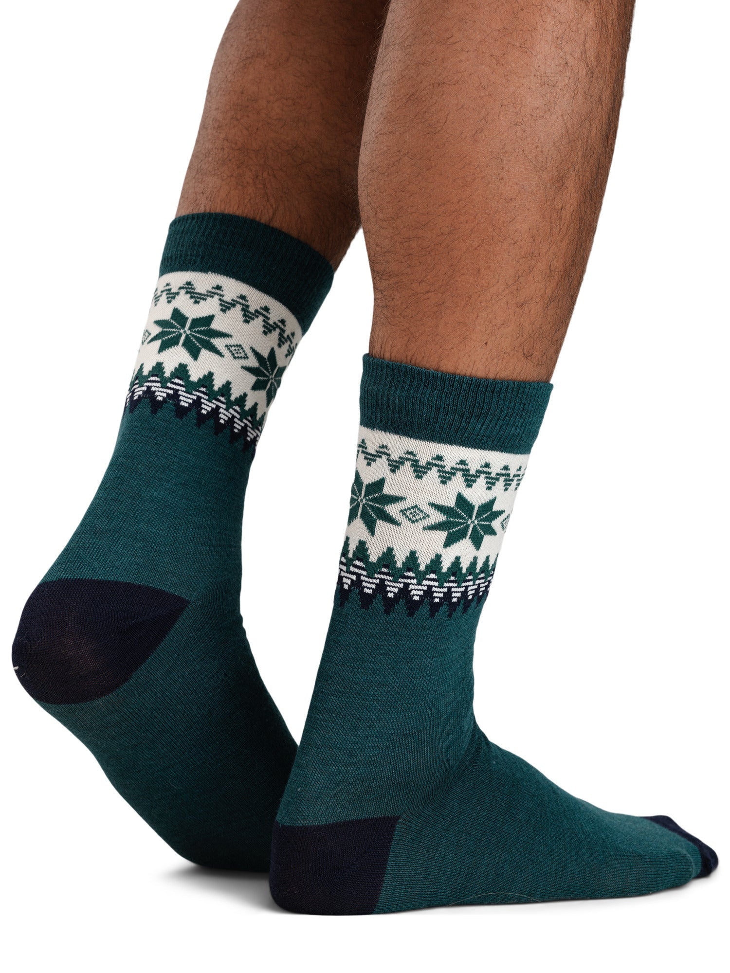 Calcetines Dale Of Norway MYKING Pine Green Offwhite S - PeakStyle