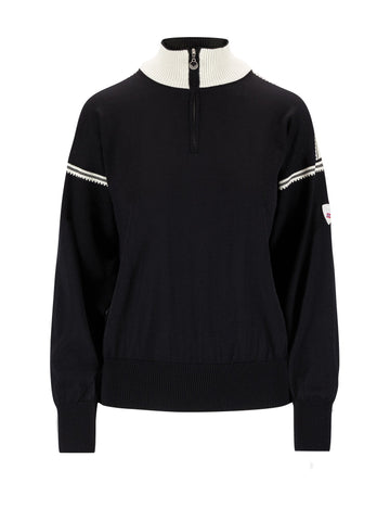 Dale Of Norway SANDVIK FEMININE SWEATER Nero Bianco sporco M - PeakStyle