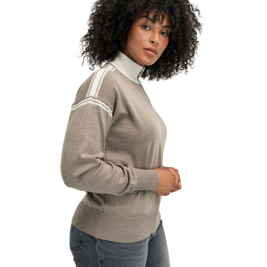 Dale Of Norway SANDVIK FEMININE SWEATER Mountainstone Offwhite XL - PeakStyle