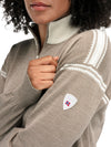 Dale Of Norway SANDVIK FEMININE SWEATER Mountainstone Offwhite XL - PeakStyle