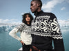 Dale Of Norway SULA Wool Sweater Women Offwhite - Coffee - Sandstone Lifestyle