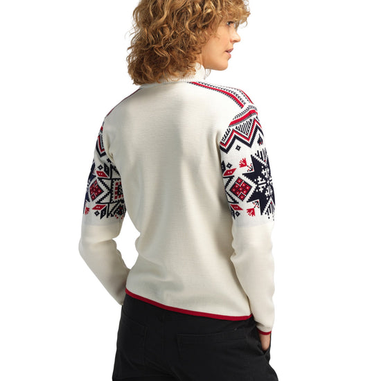 Dale Of Norway VARBERG FEM JACKET Bianco sporco Blu navy Lampone S - PeakStyle